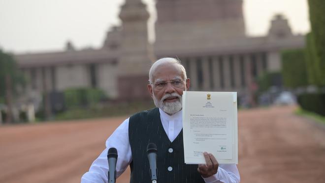 President Droupadi Murmu on June 7 formally invited Prime Minister Narendra Modi to form the next government